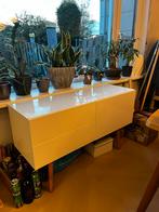 Witte TV Kast - Scandinavisch Design, Huis en Inrichting, Kasten | Dressoirs, Ophalen, 100 tot 150 cm, Met lade(s), 25 tot 50 cm