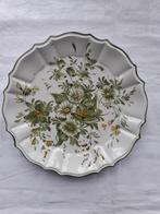 Oostenrijk wandbord met veldboeket lichtgroen gekarteld rand, Ophalen of Verzenden