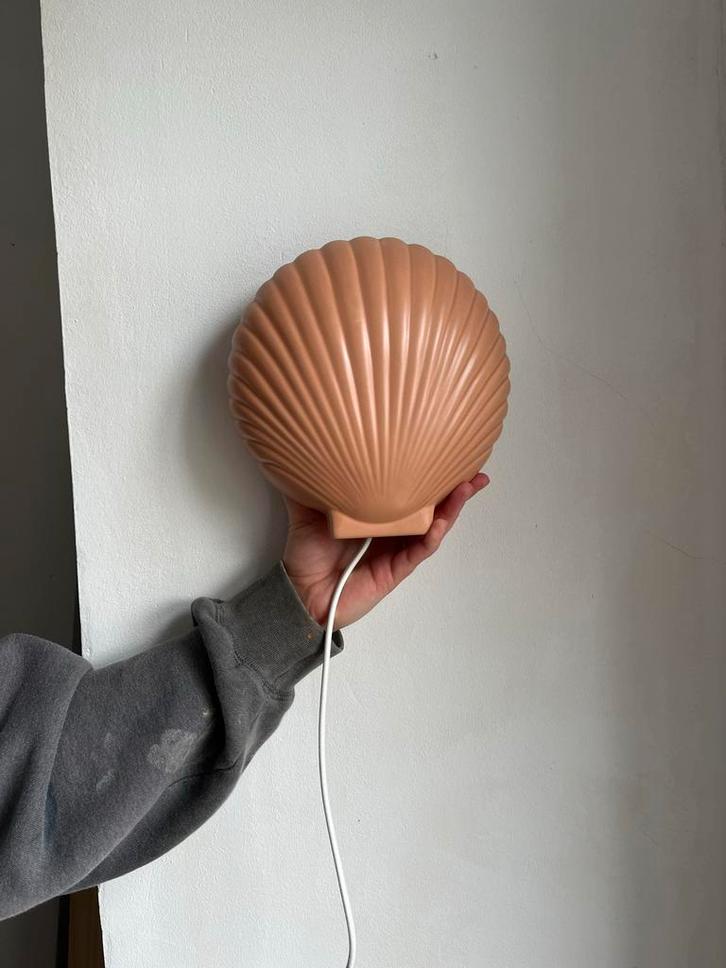 HK Living Keramiek schelpen wandlamp Pastel Terra, Huis en Inrichting, Lampen | Wandlampen, Nieuw, Overige materialen, Ophalen