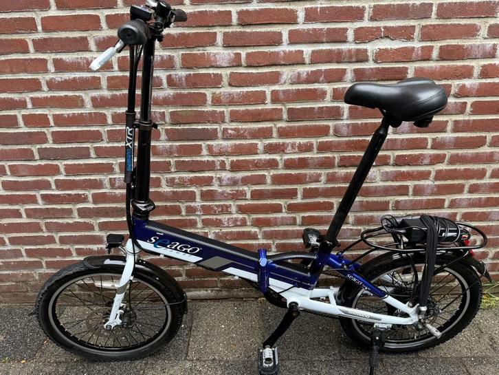 Elektrische vouwfiets zgan, Fietsen en Brommers, Fietsen | Vouwfietsen, Zo goed als nieuw, Heren, Overige merken, 20 inch of meer
