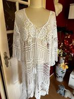 kanten witte tuniek, Ophalen, Zo goed als nieuw, Maat 38/40 (M), Wit