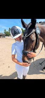 Kep italia  wit met liner M, Dieren en Toebehoren, Paardrijkleding, Ophalen of Verzenden, Zo goed als nieuw, Dressuur, Cap