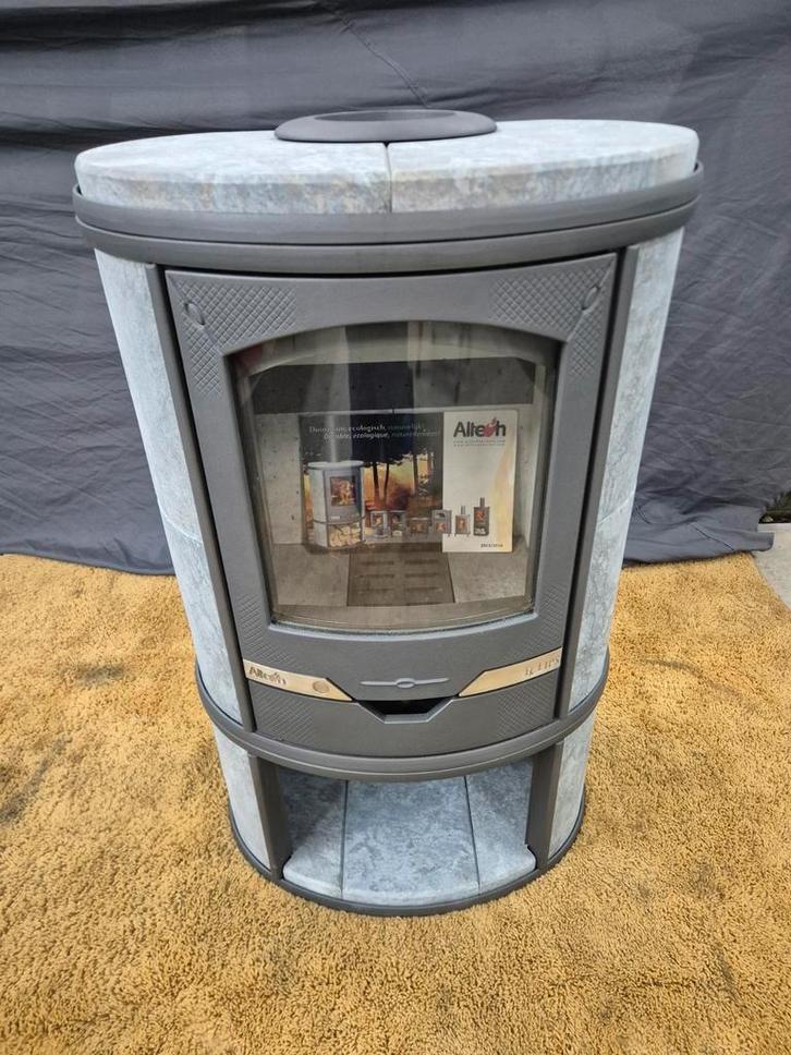 Altech Eclips Depot hoogrendement A+ 86% speksteenhoutkachel, Huis en Inrichting, Kachels, Zo goed als nieuw, Houtkachel, Hout