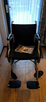 Lichtgewicht inklapbare rolstoel voor binnen en buiten., Ophalen, Inklapbaar, Zo goed als nieuw, Duwrolstoel