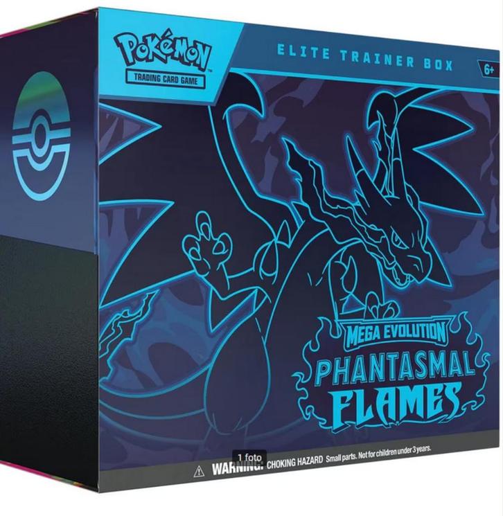 Phantasmal Flames ETB PRE ORDER 14-11, Hobby en Vrije tijd, Verzamelkaartspellen | Pokémon, Nieuw, Boosterbox, Ophalen of Verzenden