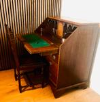 Antieke Eiken Secretaire met Renaissance Stoel - Set, Ophalen