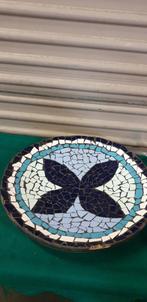 mozaiek schaal blauw wit, Huis en Inrichting, Woonaccessoires | Schalen en Manden, Ophalen of Verzenden, 'T Olde Gre-j, Info@toldegrej.nl