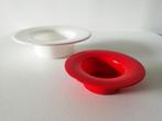 Space Age plantenbakjes rood en wit Delta, Huis en Inrichting, Woonaccessoires | Vazen, Kunststof, Ophalen of Verzenden, Zo goed als nieuw