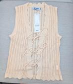 Gehaakte top met strikjes beige maat S/M, Kleding | Dames, Tops, Ophalen of Verzenden