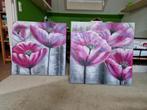 Bloemen Schilderijen Set, Antiek en Kunst, Kunst | Schilderijen | Klassiek, Ophalen