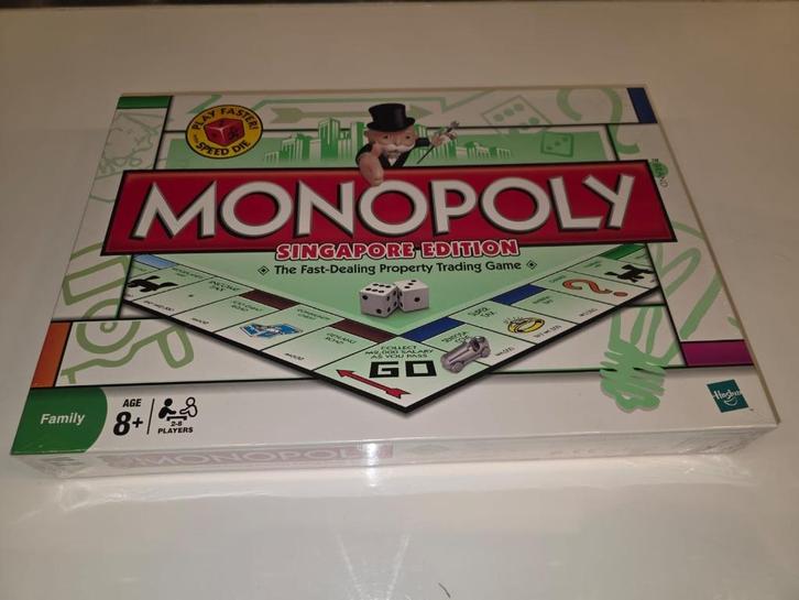 Monopoly - Singapore edition - Nieuw, Hobby en Vrije tijd, Gezelschapsspellen | Bordspellen, Nieuw, Een of twee spelers, Drie of vier spelers