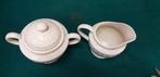 melk en suiker set, aardewerk beige, Huis en Inrichting, Keuken | Servies, Ophalen of Verzenden, 'T Olde Gre-j, Info@toldegrej.nl