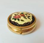 vintage pillendosje met voegel en bloem, Antiek en Kunst, Ophalen of Verzenden