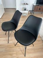 Zwarte eetstoelen jysk Klarup (set 4 stoelen of los te koop), Ophalen, Zo goed als nieuw, Zwart