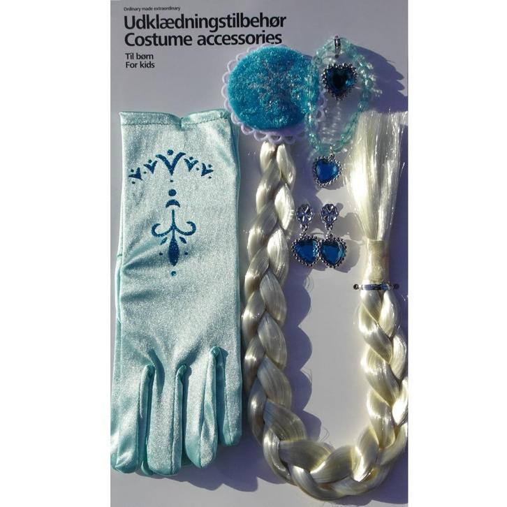 Nieuw ! 5 Delen Elsa Accessoires ,Handschoenen, Vlecht, Etc., Kinderen en Baby's, Carnavalskleding en Verkleedspullen, Nieuw, Meisje