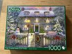 Legpuzzel the christmas cottage 1000 stukjes, Ophalen, 500 t/m 1500 stukjes, Gebruikt, Legpuzzel