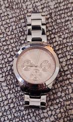 Heel mooi esprit horloge met roze wijzerplaat, Sieraden, Tassen en Uiterlijk, Horloges | Dames, Staal, Gebruikt, Staal, Ophalen of Verzenden
