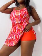 Badpakjurk / tankini rood oranje 44 46 48 50 52 grote maten, Kleding | Dames, Badmode en Zwemkleding, Ophalen of Verzenden, Nieuw