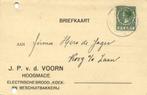 J.P v.d. Voorn, Hoogmade - 09.1934 - briefkaart - 1934 gesch, Ophalen of Verzenden, Briefkaart