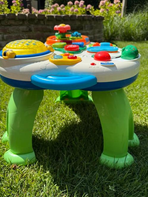 Chicco activiteiten/speeltafel, Kinderen en Baby's, Speelgoed | Educatief en Creatief, Gebruikt, Taal en Lezen, Met licht, Met geluid
