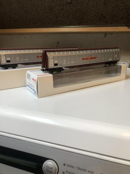Märklin 48033 H0 Schuifwandwagen 'Railship' van de DB, Hobby en Vrije tijd, Modeltreinen | H0, Zo goed als nieuw, Wagon, Wisselstroom
