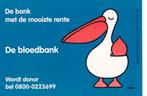 Sticker bloeddonor (2) Bloedbank - bank met de mooiste rente, Verzamelen, Verzenden, Zo goed als nieuw, Overige typen