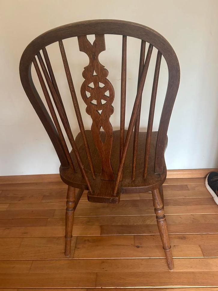 Antieke Windsor Stoel, Huis en Inrichting, Stoelen, Gebruikt, Eén, Hout, Bruin, Ophalen of Verzenden