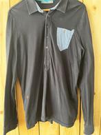Cast Iron zwarte longsleeve polo - maat XL, Verzenden, Zwart, Cast iron, Maat 56/58 (XL)