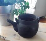 Brocant, shabby chic potje in krijtverf met slijtagespoortje, Ophalen of Verzenden