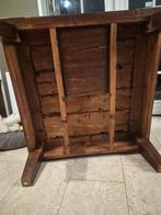 Salontafel eiken zwaar massief 120x120 vierkant uniek!, Huis en Inrichting, Tafels | Salontafels, Gebruikt, Ophalen of Verzenden
