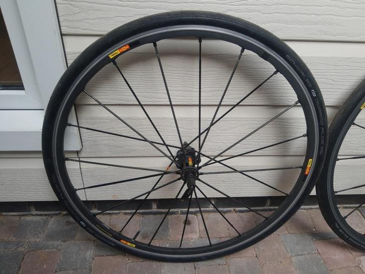 Mavic ksyrium SLR SSC+Swalbe Durano Plus, Fietsen en Brommers, Fietsonderdelen, Zo goed als nieuw, Racefiets, Wiel, Ophalen
