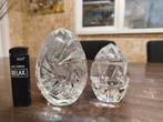 2 vintage kristallen press papier eieren bohemian, Ophalen of Verzenden