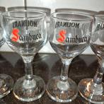 4 Sambuca Molinar glazen glas, Ophalen of Verzenden, Zo goed als nieuw, Borrel- of Shotglas