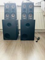 Goed werkende Twee setjes Syrincs M3-220 met standaards, Audio, Tv en Foto, Luidsprekers, Subwoofer, Zo goed als nieuw, 120 watt of meer