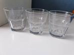 3 waterglaasjes 1.20, Ophalen of Verzenden, Zo goed als nieuw, Borrel- of Shotglas