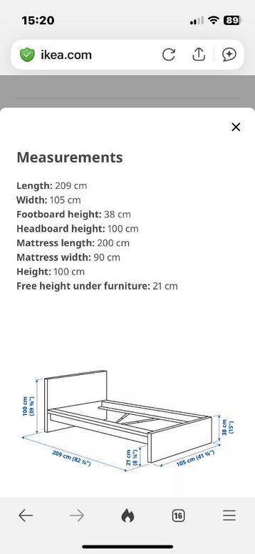 Ikea Bed Malm - afbeelding 3