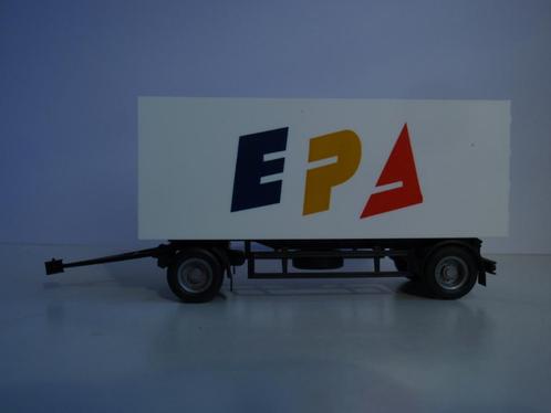 HERPA aanhanger van EPA (CH), Hobby en Vrije tijd, Modelauto's | 1:87, Zo goed als nieuw, Bus of Vrachtwagen, Herpa, Ophalen of Verzenden