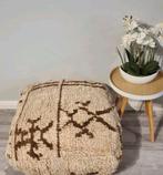 Berber poef, marokkaanse poefs, vintage poef, Ophalen of Verzenden, Zo goed als nieuw, 50 tot 75 cm, Vierkant