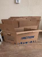 33 Action verhuisdozen, Doe-het-zelf en Verbouw, Kratten en Dozen, Ophalen, Doos, Minder dan 50 cm, Zo goed als nieuw