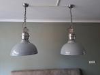 Industriële hanglamp (2 stuks), Ophalen, 50 tot 75 cm, Zo goed als nieuw, Metaal