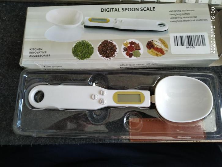 Digitale Lepelweegschaal - Tot 500 gram, Huis en Inrichting, Keuken | Keukenbenodigdheden, Nieuw, Ophalen of Verzenden