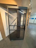 Stalen taatsdeur RAL 7022 structuur – grijs gerookt glas, Ophalen, 215 cm of meer, Binnendeur, Nieuw