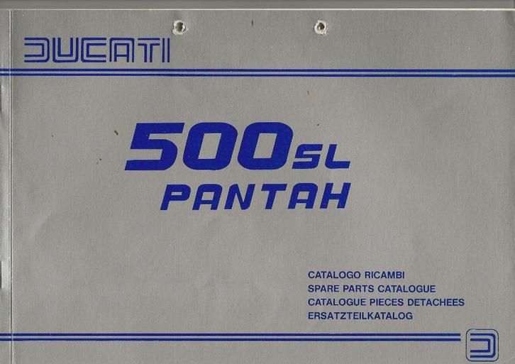 Ducati 500 SL Pantah spare parts (5993z), Motoren, Handleidingen en Instructieboekjes, Ducati, Ophalen of Verzenden