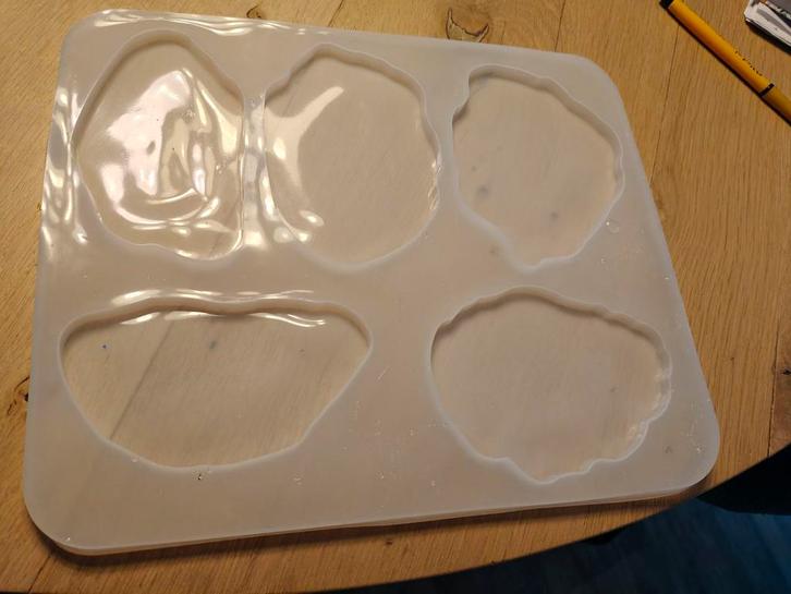 Epoxy Mal - Gietvorm voor Onderzetters, Hobby en Vrije tijd, Knutselen, Zo goed als nieuw, Materiaal, Ophalen of Verzenden