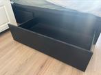 4 Zwartbruine Malm lades voor onder bed, Ophalen, Overige materialen, 50 tot 100 cm, Zo goed als nieuw