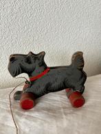 Oude houten speelgoed hond, Ophalen of Verzenden