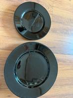 Arcoroc borden zwart rond, Ophalen, Gebruikt