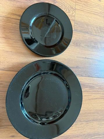 Arcoroc borden zwart rond beschikbaar voor biedingen