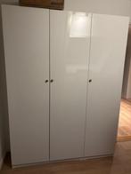 IKEA PAX kledingkast – wit hoogglans, met lades en manden, Ophalen, Zo goed als nieuw, 50 tot 75 cm, 200 cm of meer