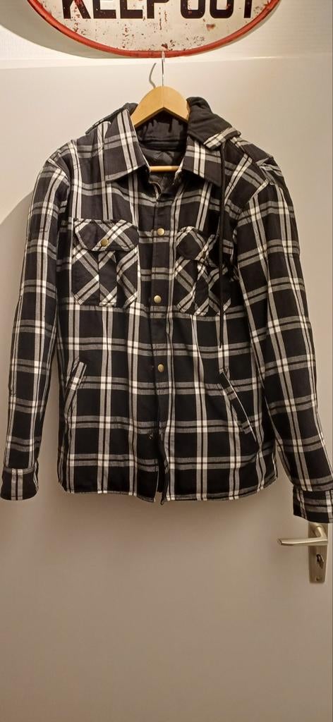 Geruite jas met capuchon - DESI - Maat M, Ophalen of Verzenden, Jas | textiel